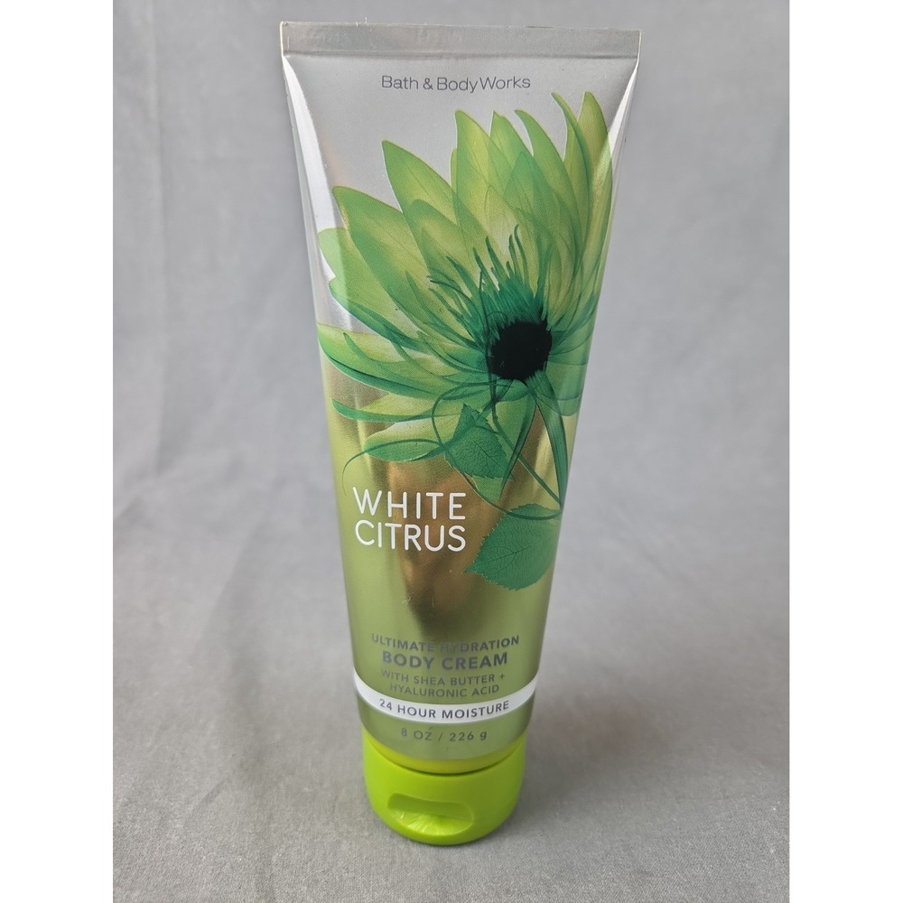 Bath & Body Works White Citrus Ultimate Hydrating Body Cream Hyaluronic 8oz RARE